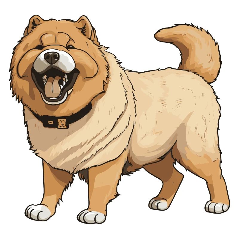 Chow Chow Hund Tier