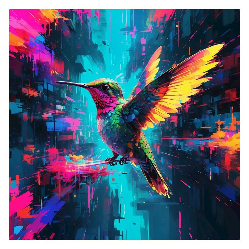 Neon Hummingbird
