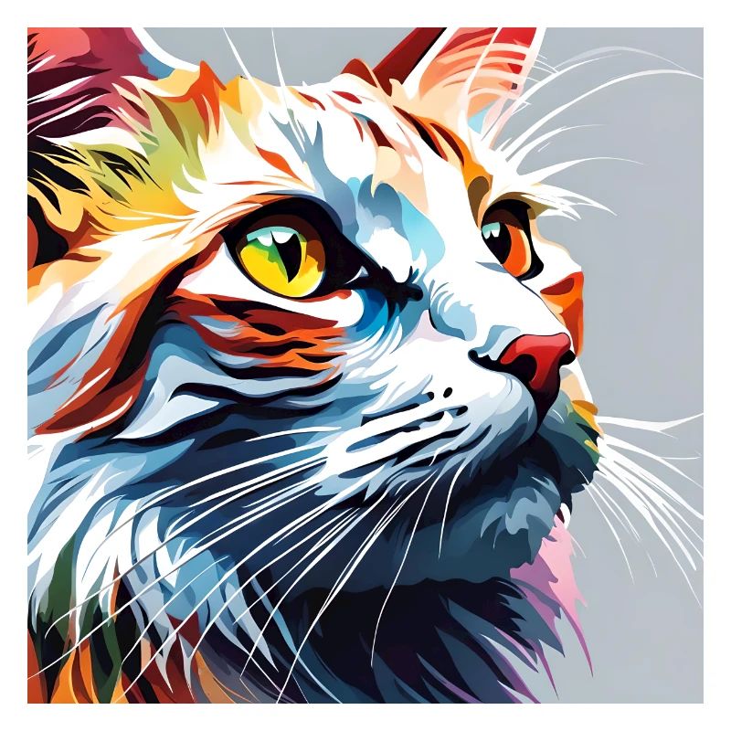 Katze weissrot