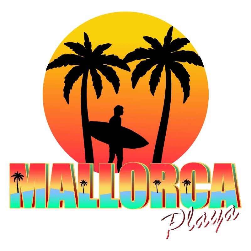 Mallorca Playa Surfer