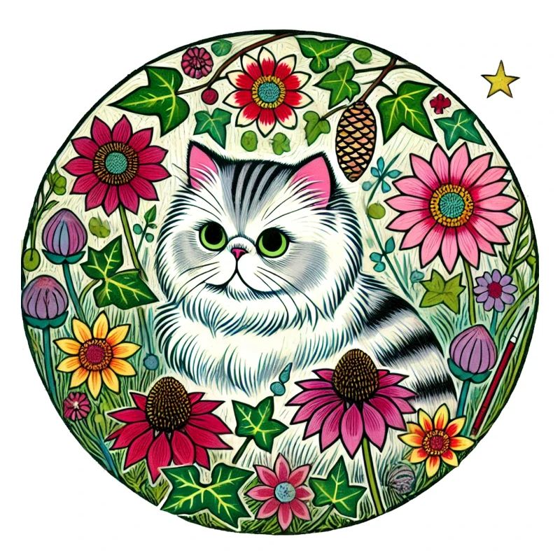 Silver Persian Cat
