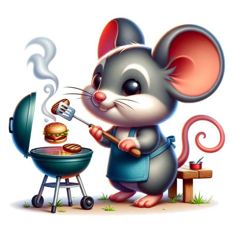 Cute BBQ Mouse