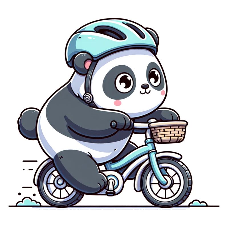 Mignon cycliste panda