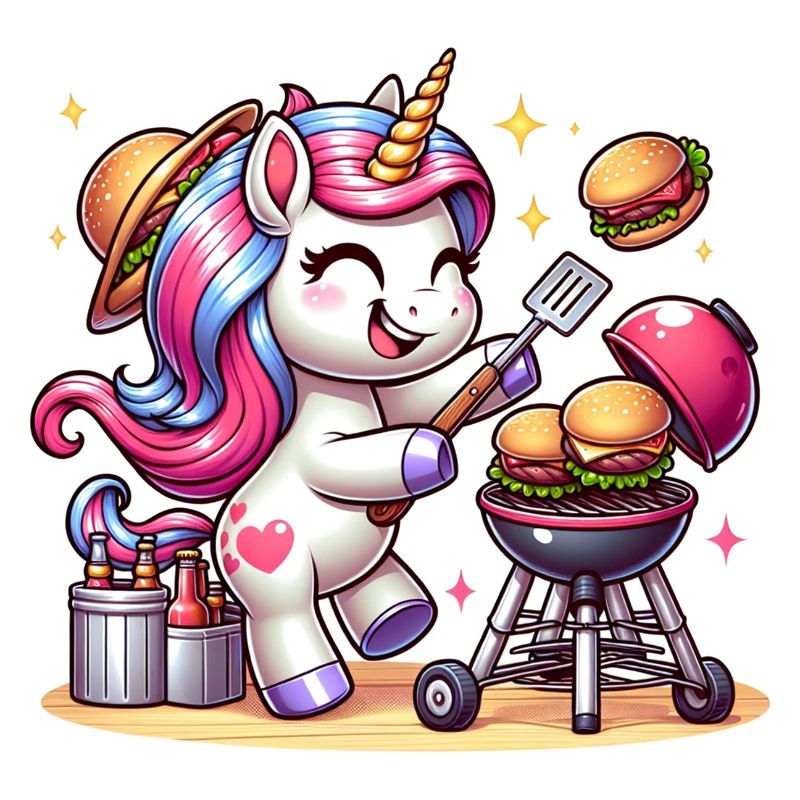 Cute BBQ Unicorn