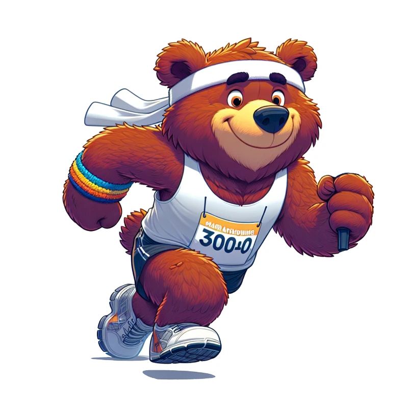 Ours marathonien mignon