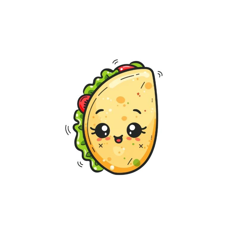 Dessin de happy burrito