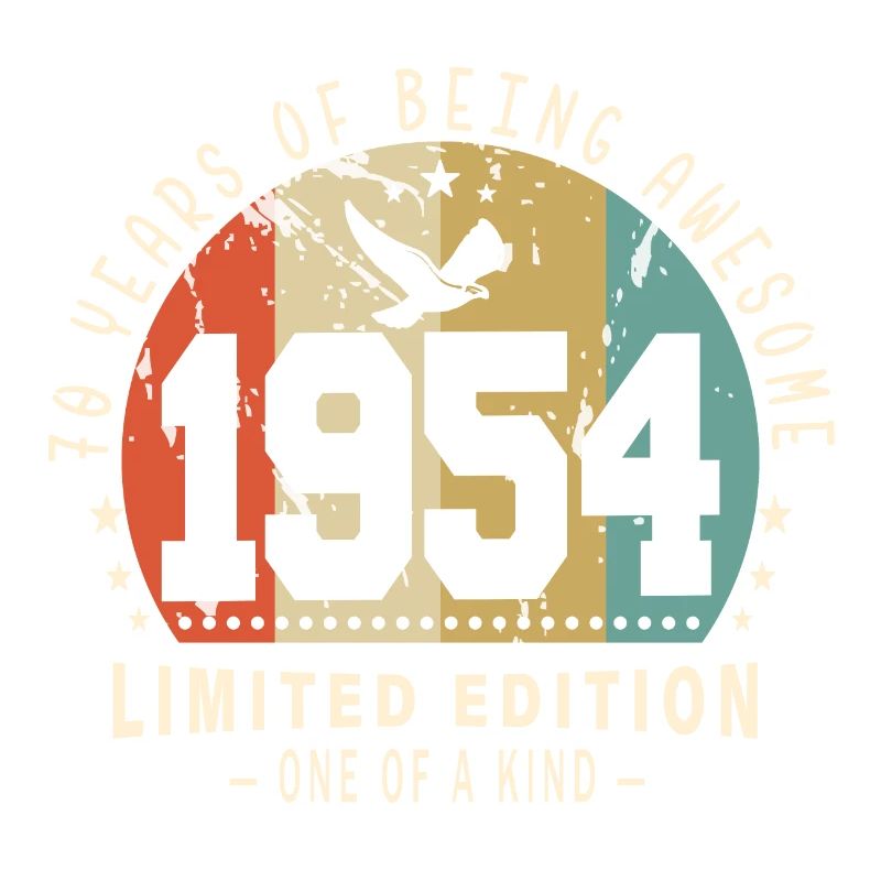 Original Born In 1954 Authentic Gift 1954 Bursdag