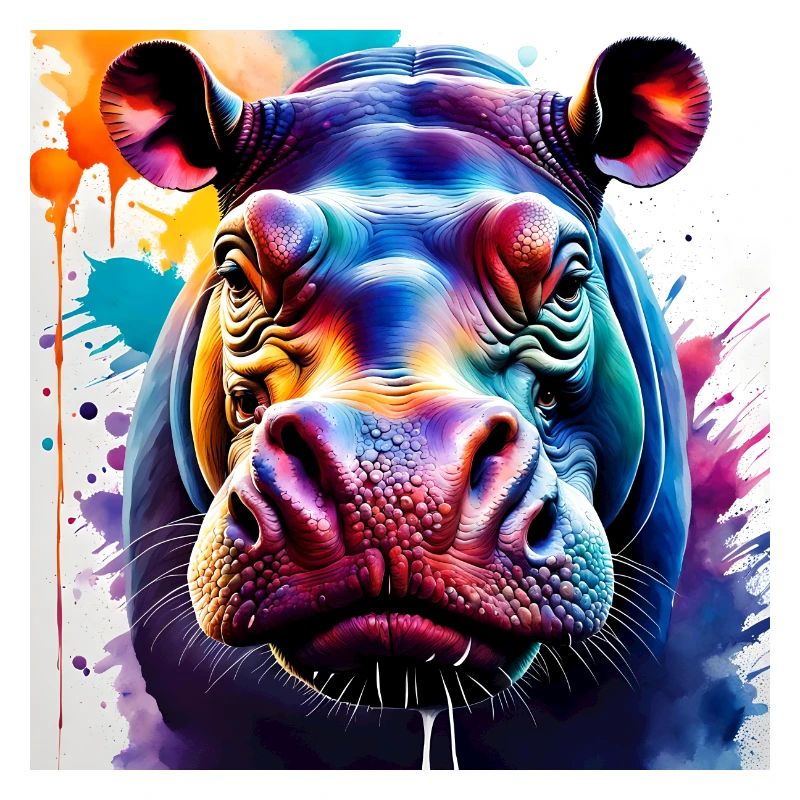 Hippo coloured