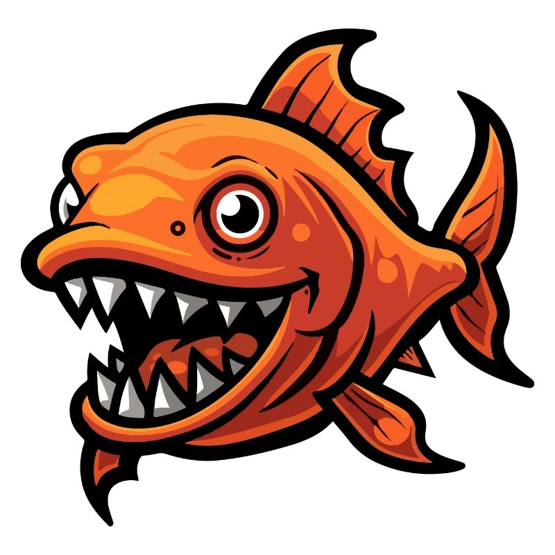 Piranha Fish Comic
