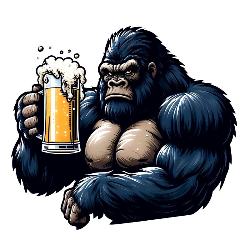 Chimpanzee Beer Lovers