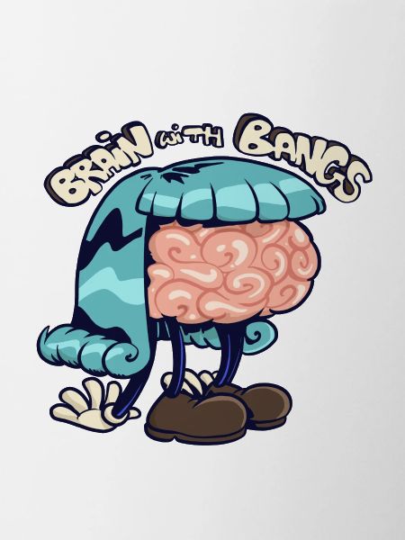 brain with bangs