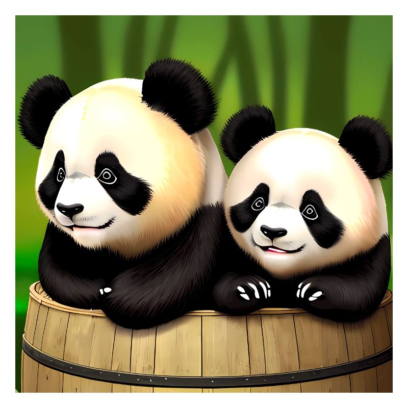 De mignons pandas à l’aventure ! 🍃
