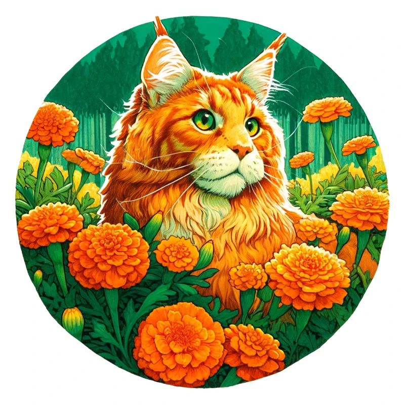 Ingwer Mainecoon Katze