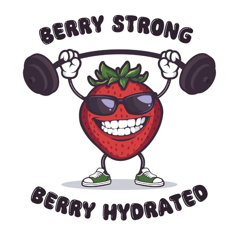 berry strong Erdbeere Comicfigur