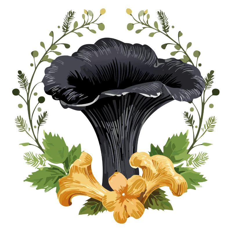 Schwarzer Trompetenpilz