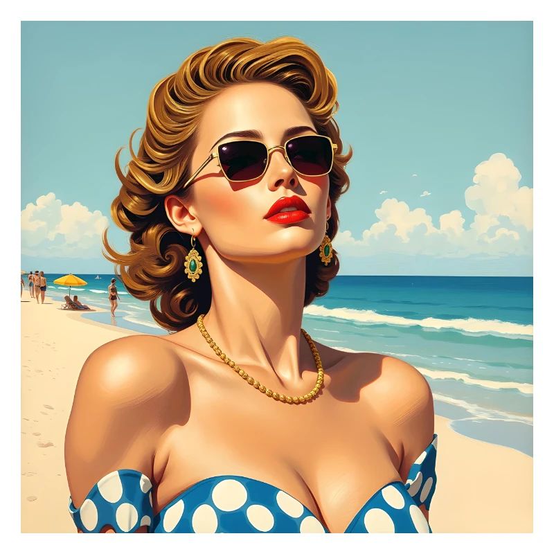 Das Model am Strand
