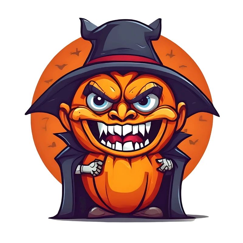Halloween Citrouille Vampire