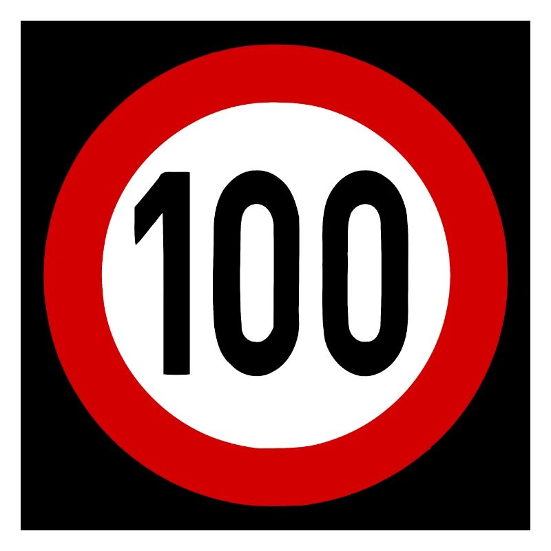 Speed Sign TempoLimit 100 Shield