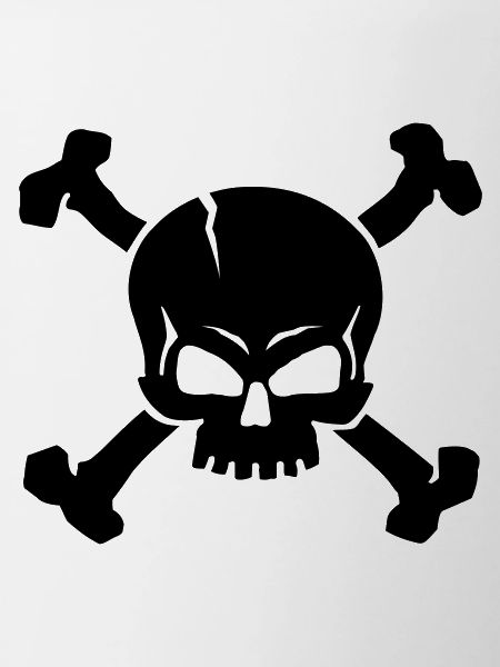 CROSSED SKULL - 1C