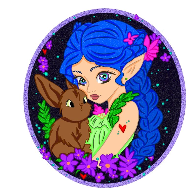 Elf with Rabbit