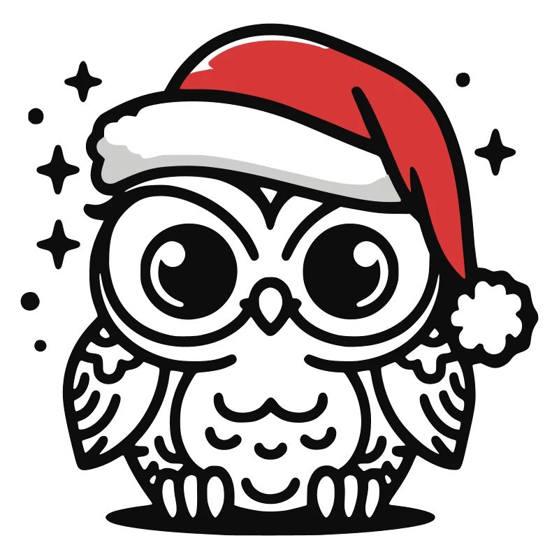 hibou doux Noël