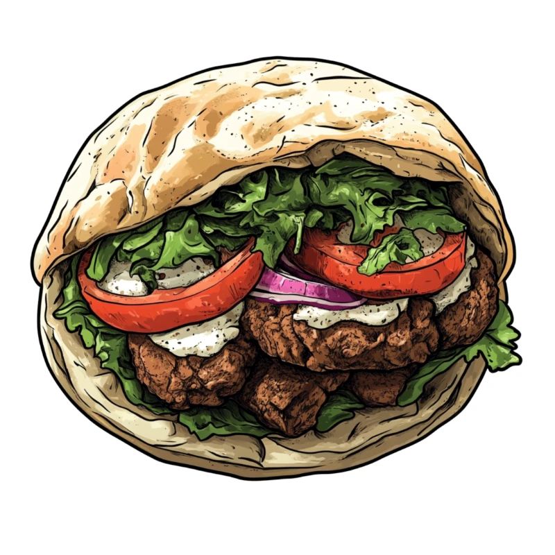 Frisch, lecker, authentisch: Falafel-Wrap