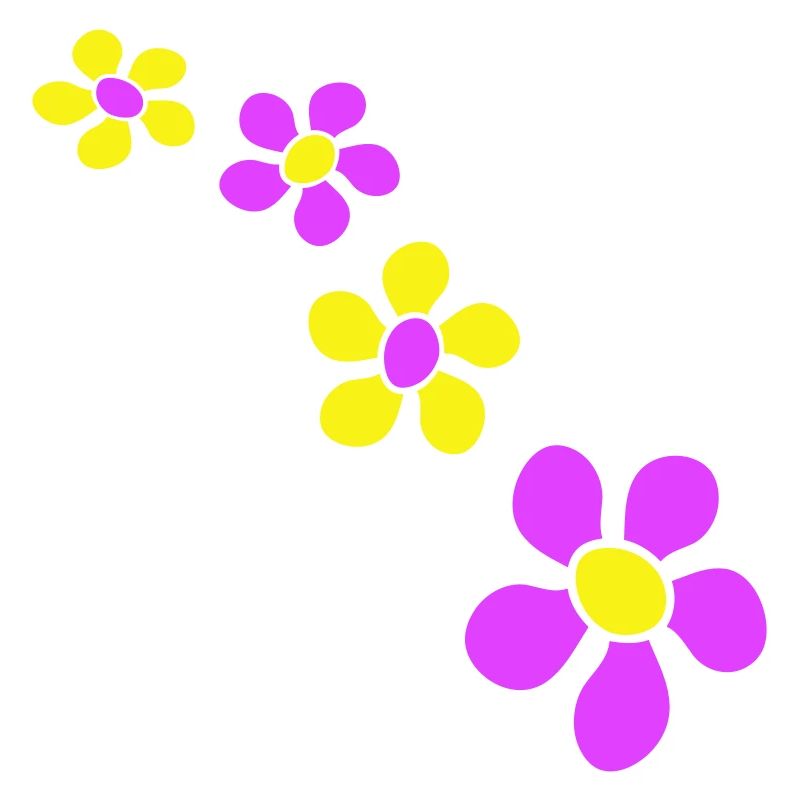 Beaucoup de fleurs colorées belle conception de motif décoratif