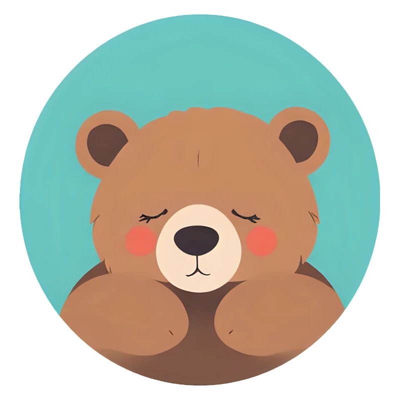 Cuddle-Ready Teddy Bear with Pink Cheeks