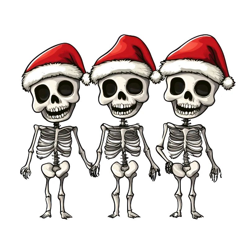 Drôle de Noël squelette