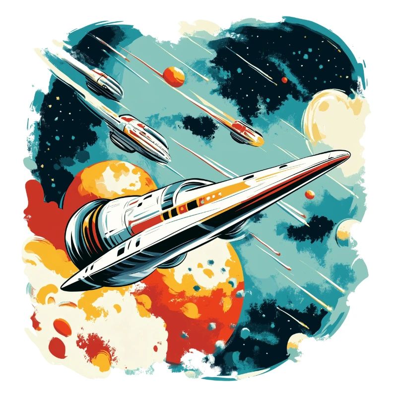 Future flight: Galactic space fleet in action