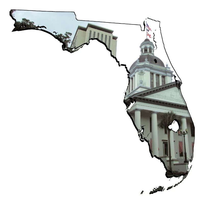 Capitole de l’État de Floride en Floride Carte