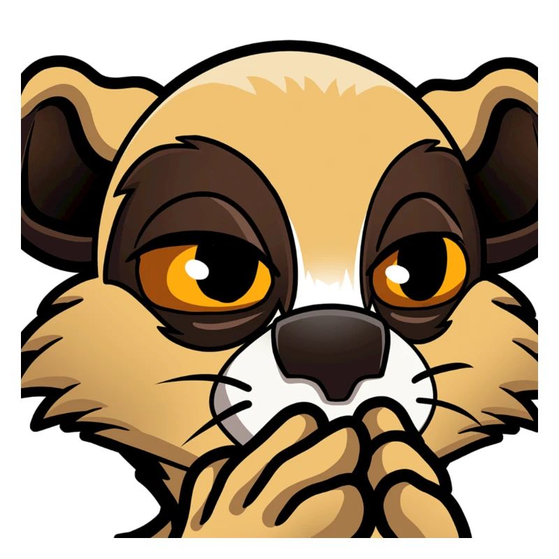 Schockiertes Erdmännchen