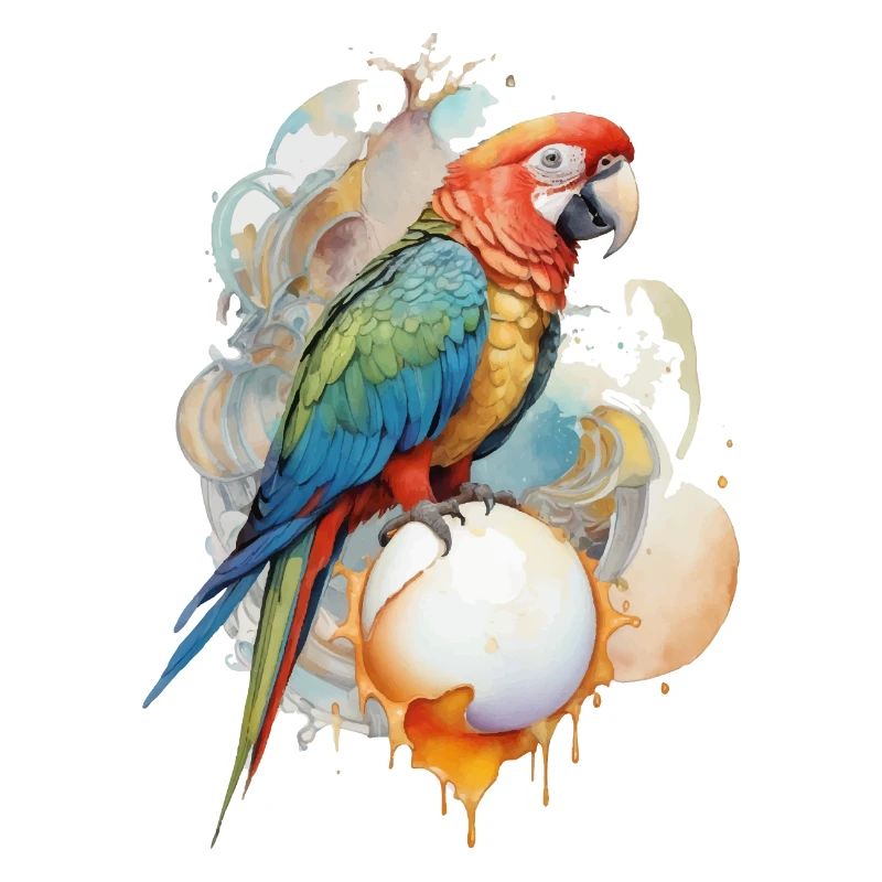 Perroquet Aquarelle