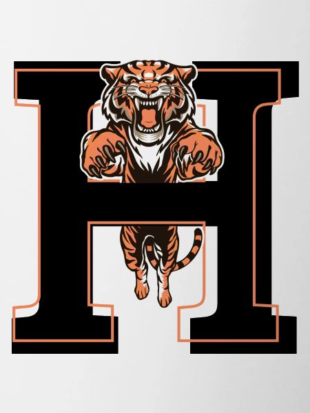 Letter h tiger - gift idea