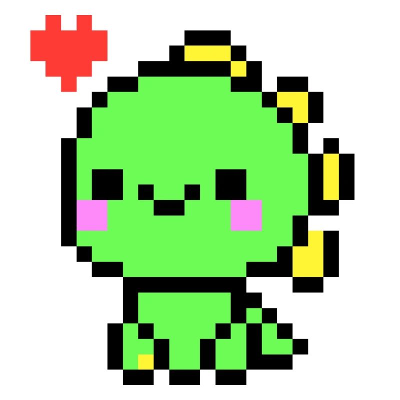 Mignon Dino vert