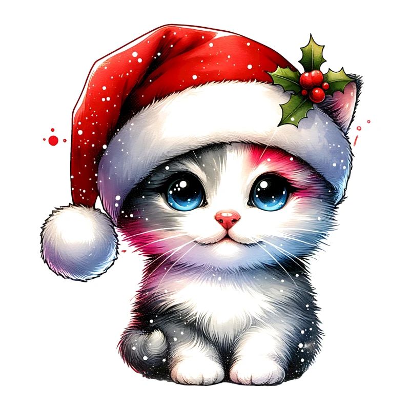 Chat mignon Noël
