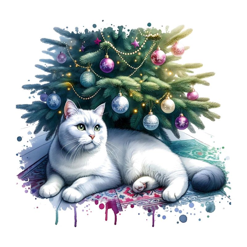 Chat mignon Noël