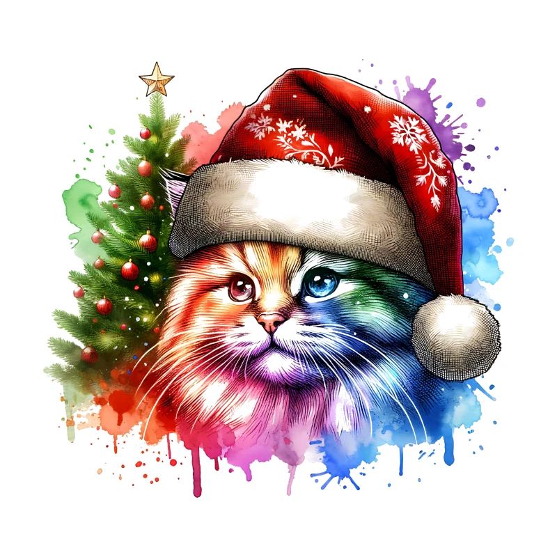 Chat mignon Noël