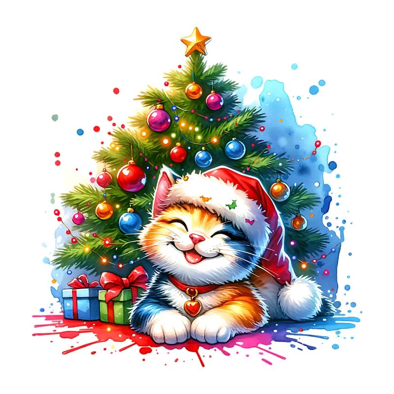 Chat mignon Noël