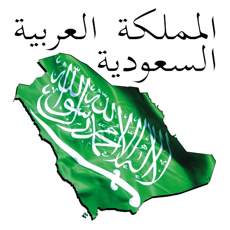 Saudi Arabia Flag in Saudi Arabia Map SA