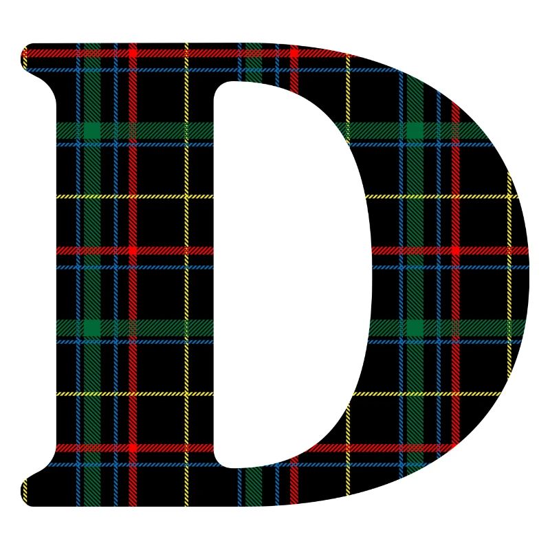 Monogramme d tartan écossais