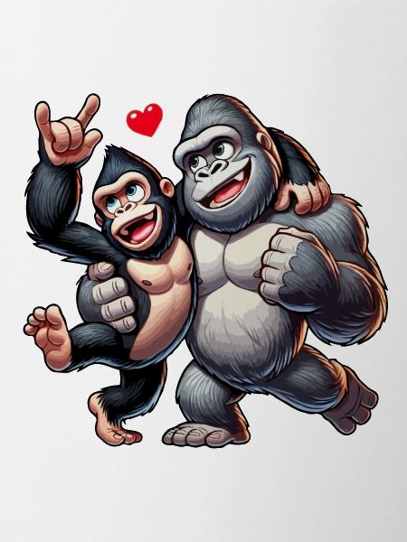 Couple de gorilles