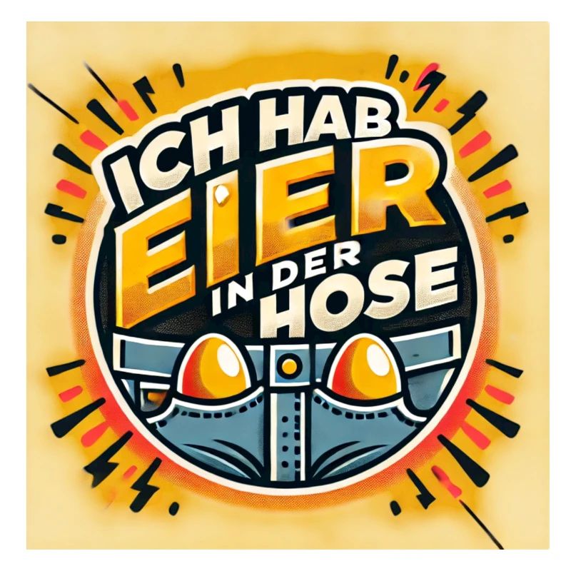 Spruch Ich hab Eier in der Hose