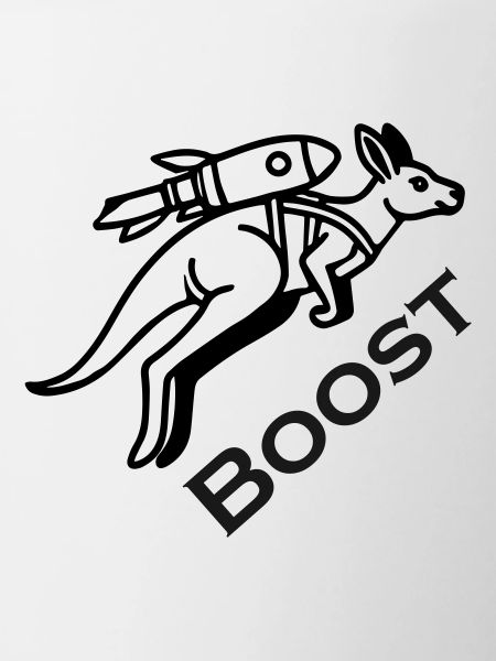 Kangaroo With Jetpack - Boost Design