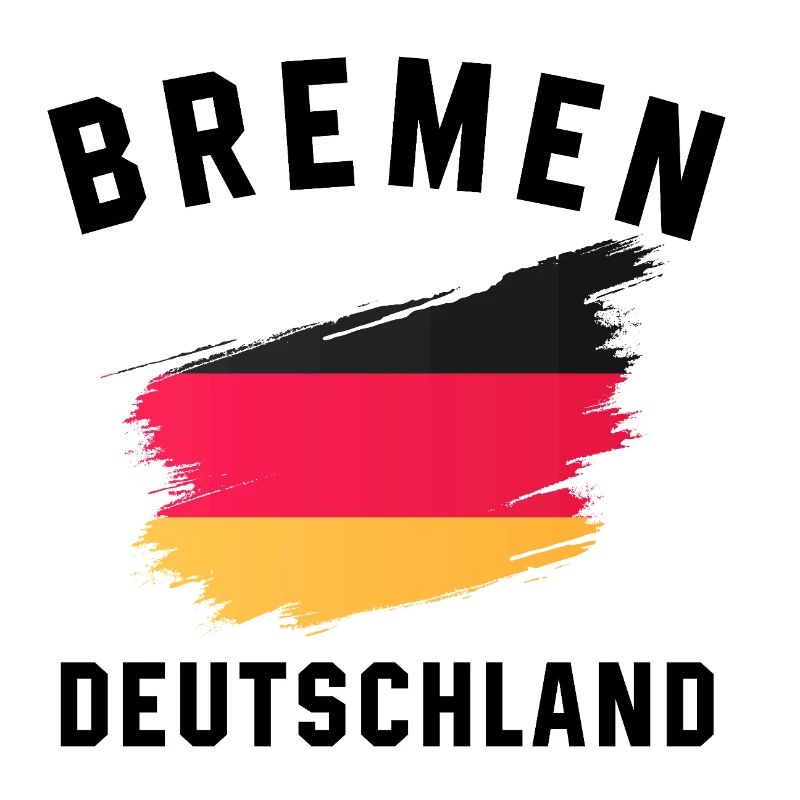 Germany Flag - Brush Stroke Design
