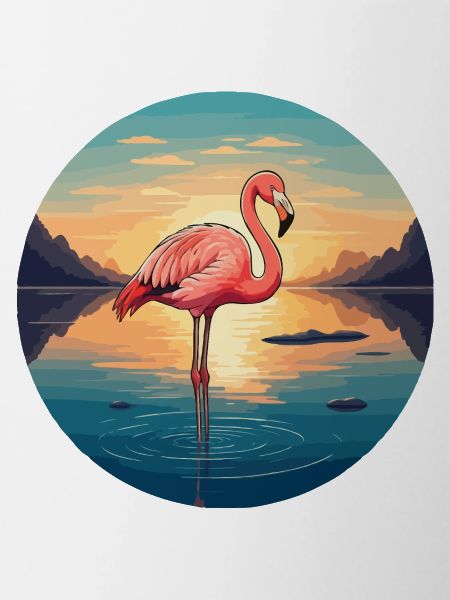 Flamingo at sunrise