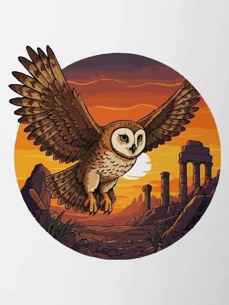 Owl at sunset