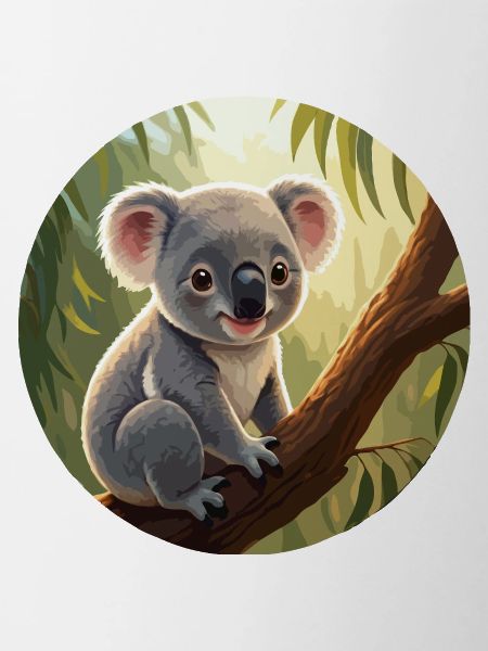 Koala ours dans l’arbre