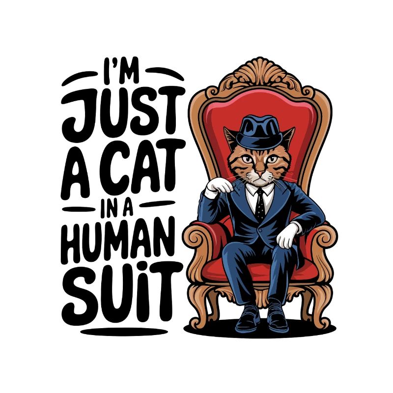 Ich bin nur eine Katze in einem menschlichen Anzug