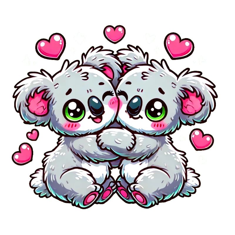 Verliebte Koalas